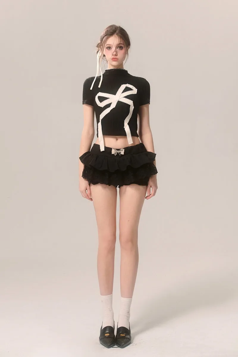 Sweet Spicy High Neck Crop Top