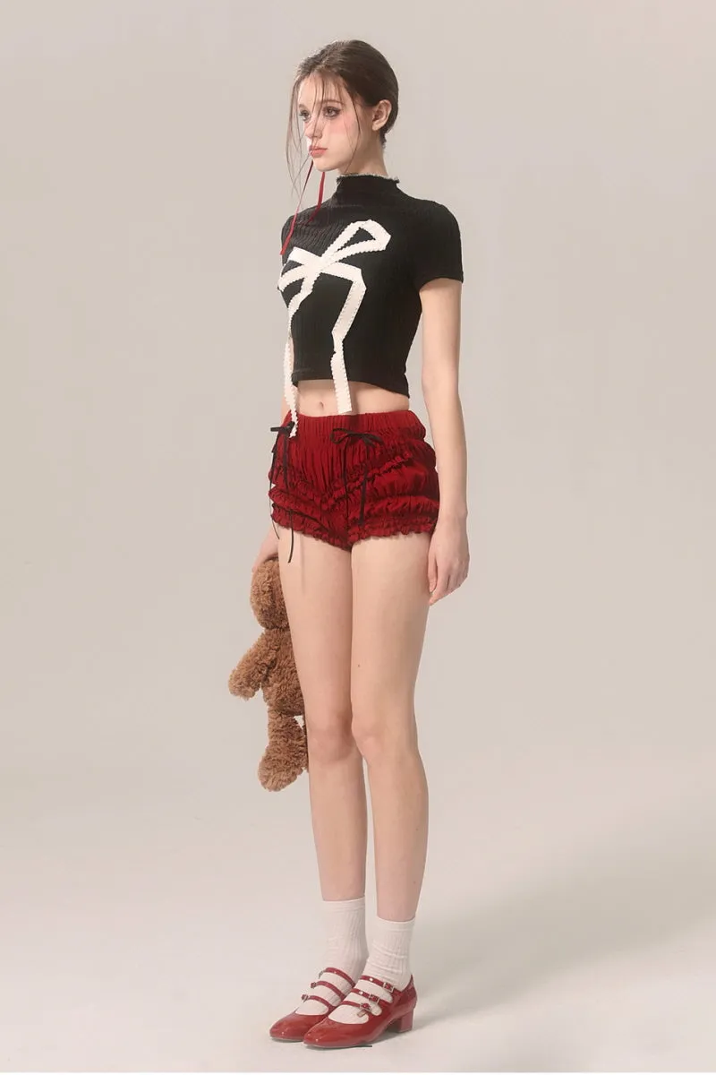 Sweet Spicy High Neck Crop Top