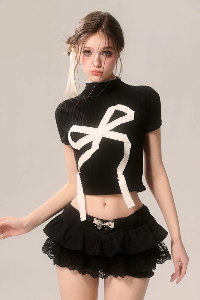 Sweet Spicy High Neck Crop Top