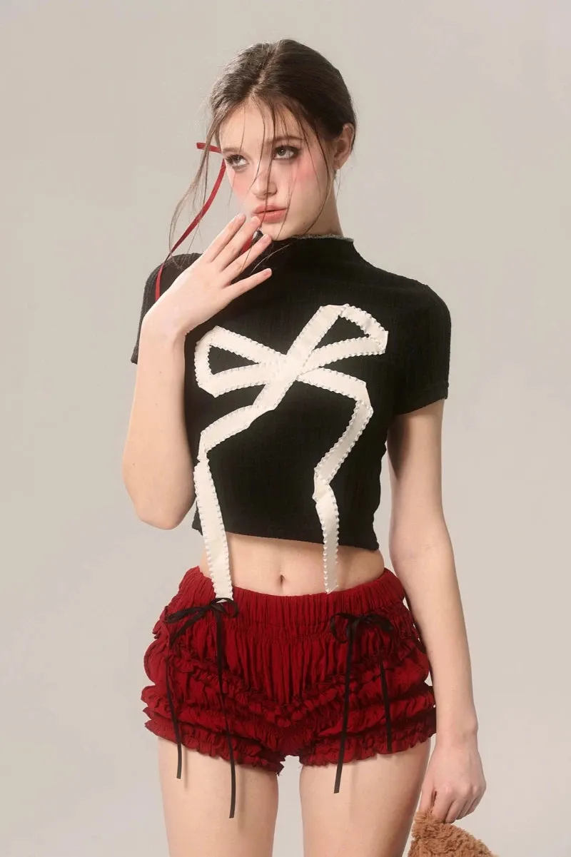 Sweet Spicy High Neck Crop Top