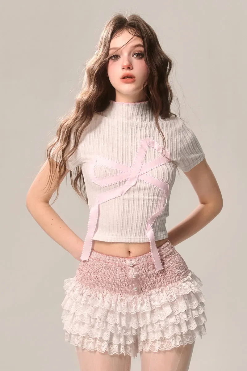 Sweet Spicy High Neck Crop Top