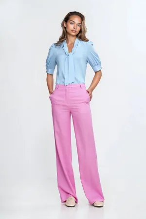Tailored High-Waist Bootcut Trousers