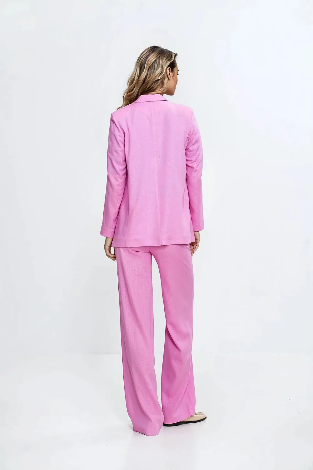 Tailored High-Waist Bootcut Trousers