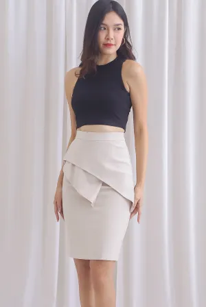 TDC Dianey Cut In Tank Top In Black