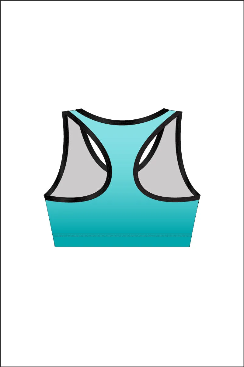 Teal Binded Crop Top