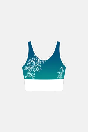 Teal Training Crop Top