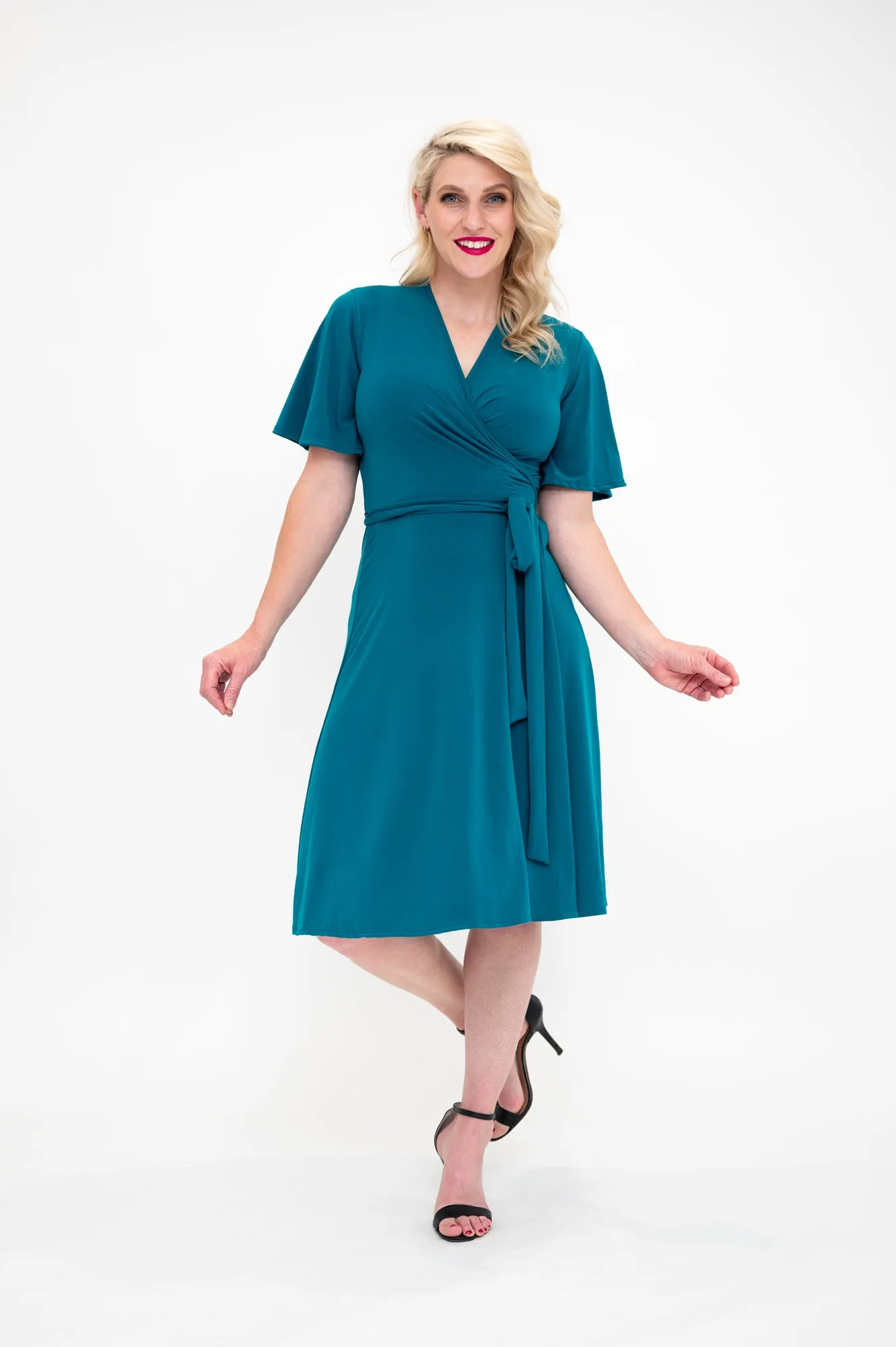 Teal - Wrap Dress