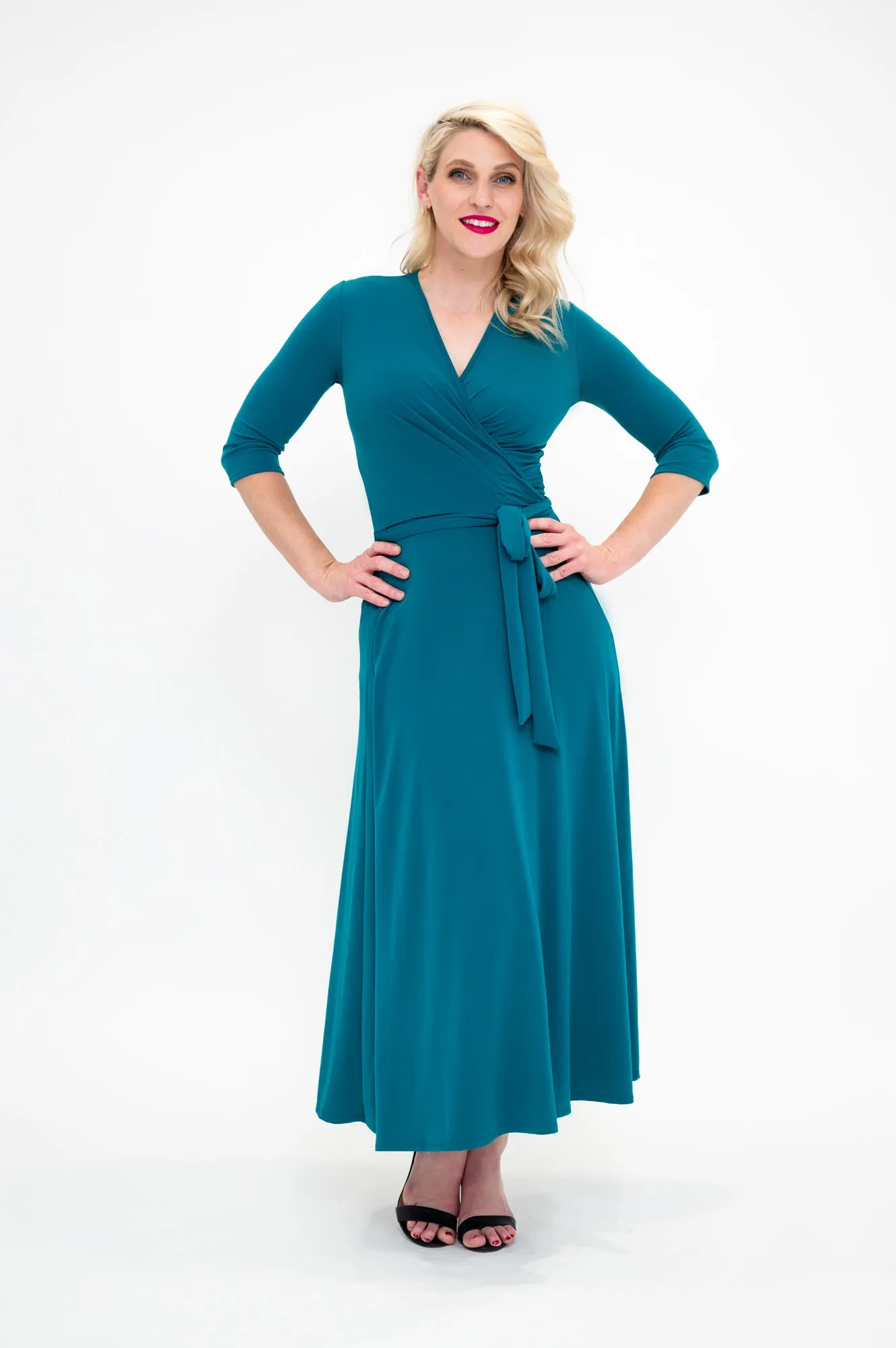 Teal - Wrap Dress