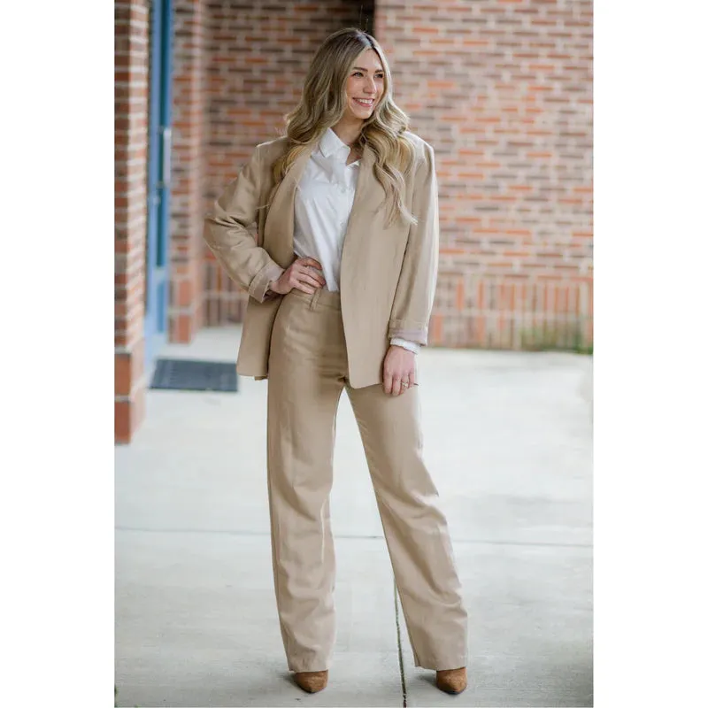 Twill Straight Leg Trouser