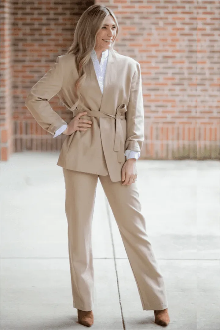 Twill Straight Leg Trouser