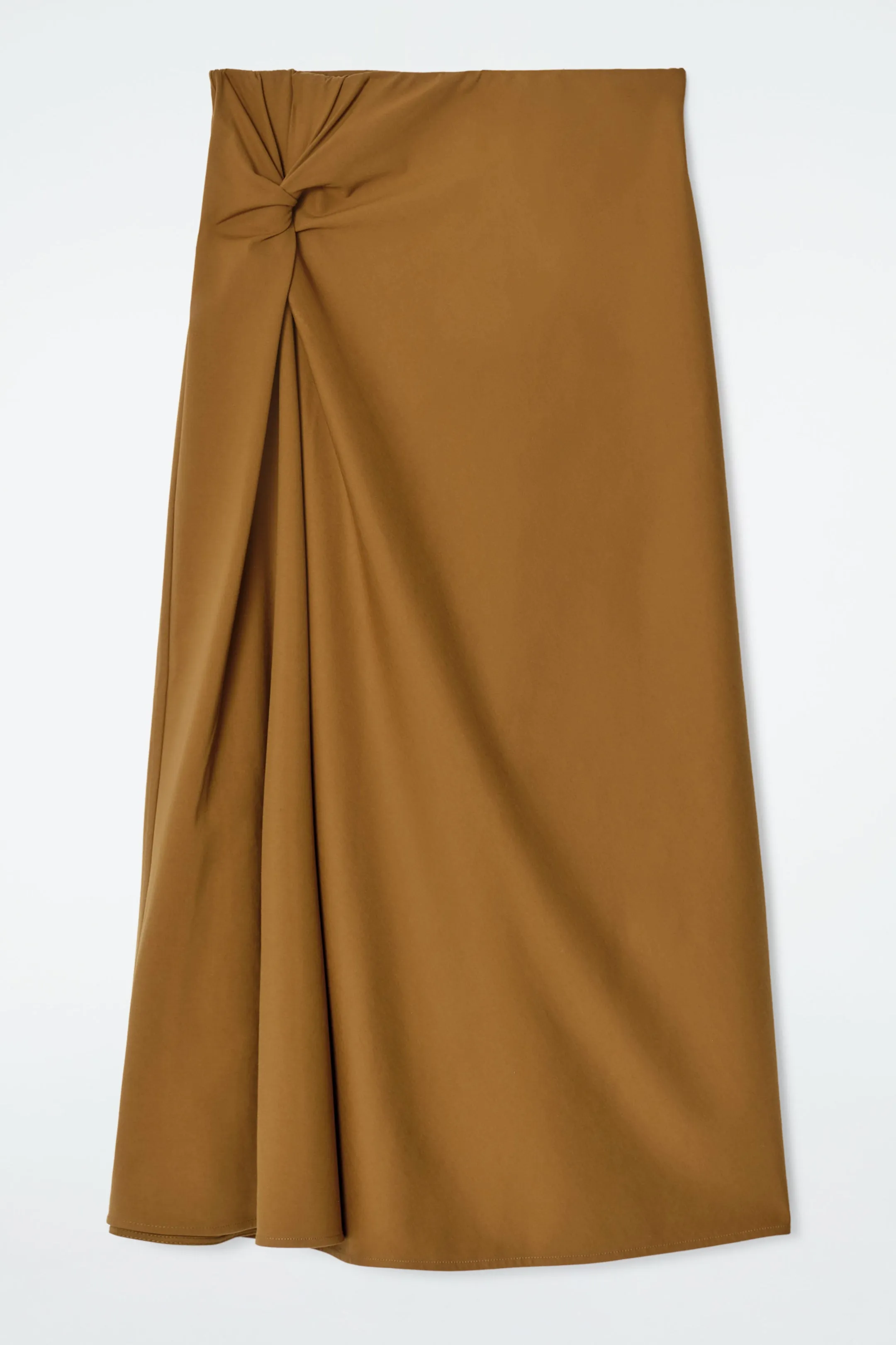 Twist-detail midi skirt