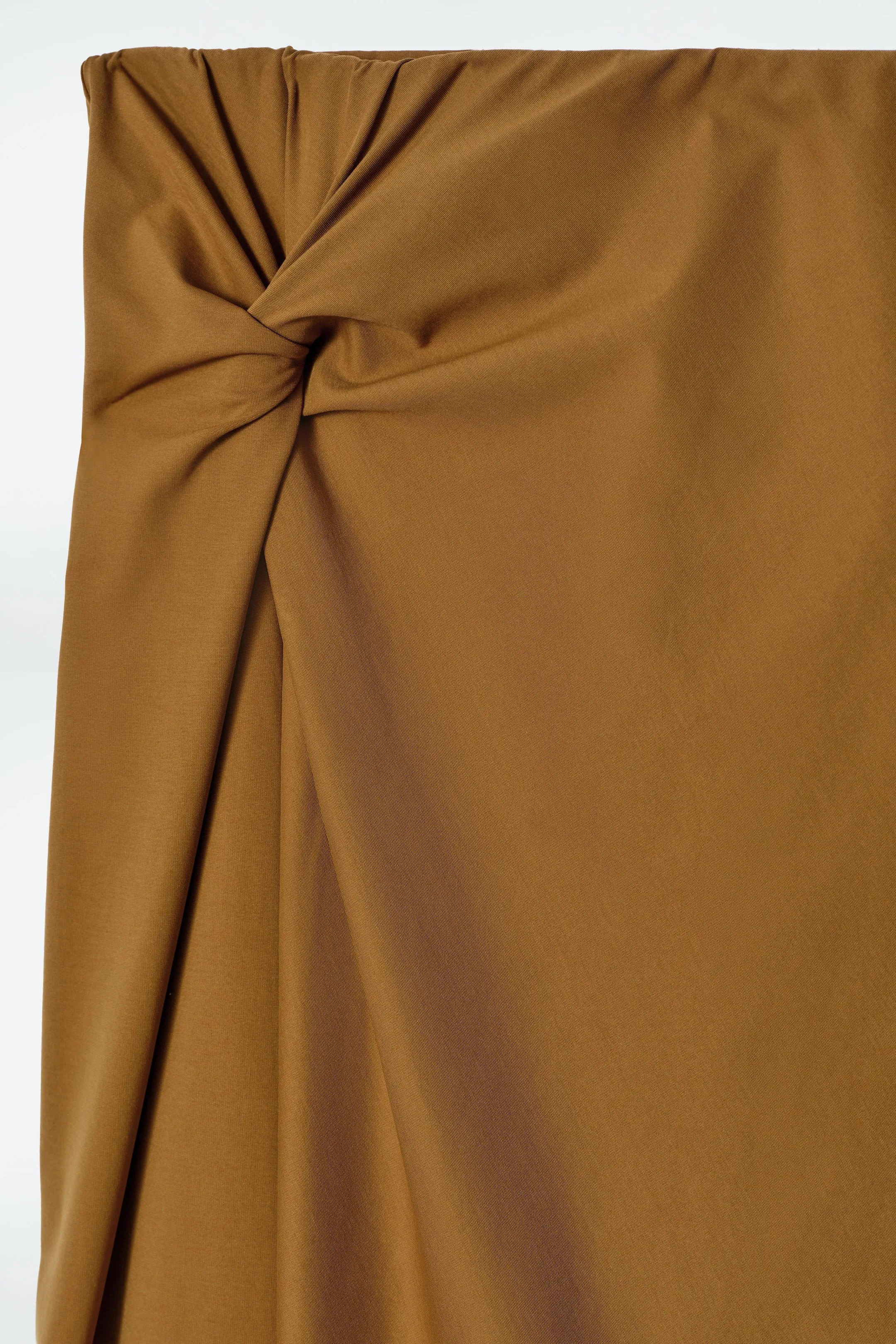 Twist-detail midi skirt