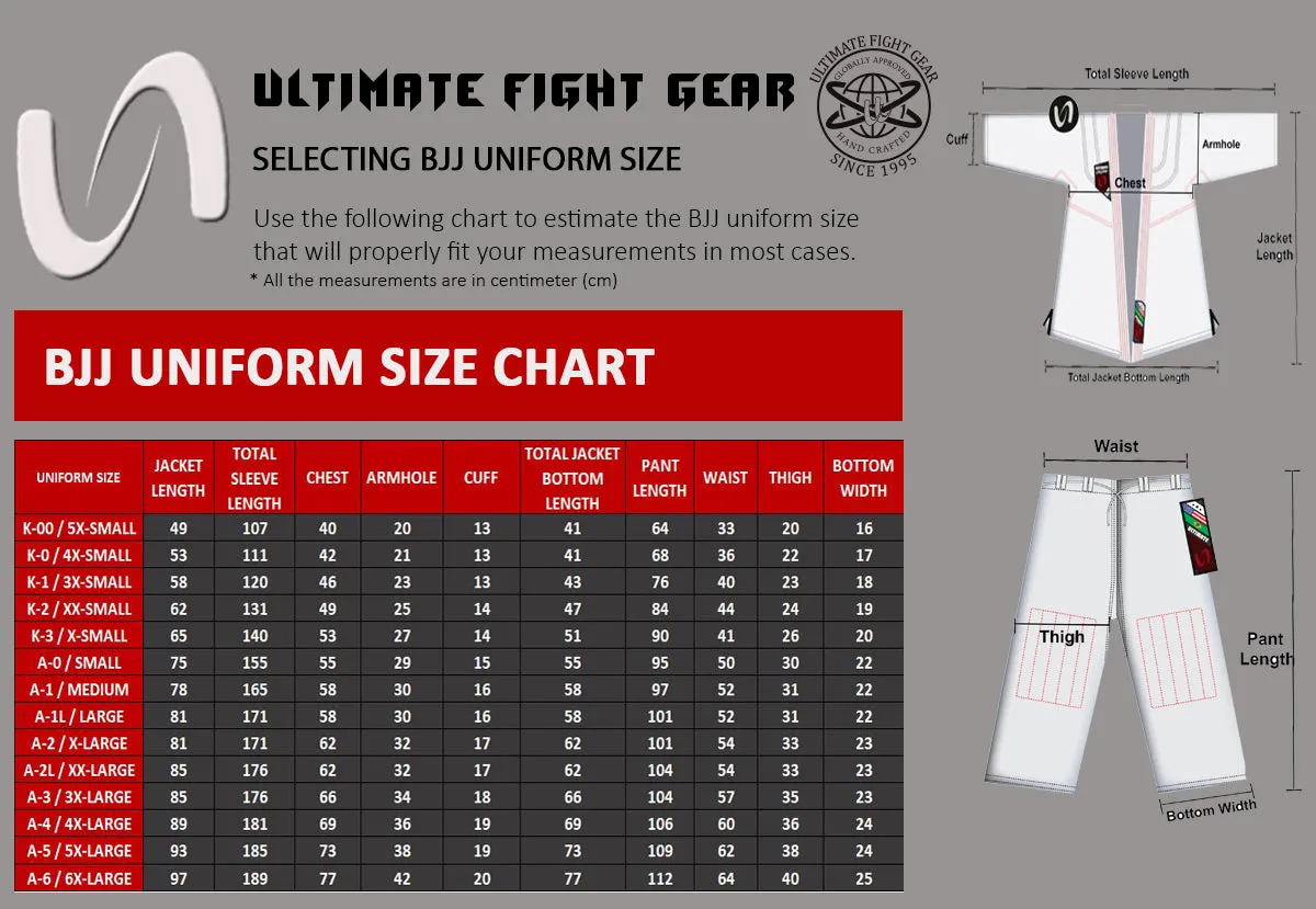 UFG - Brazilian Jiu Jitsu Gi - Inner Sublimation of Brazil Flag