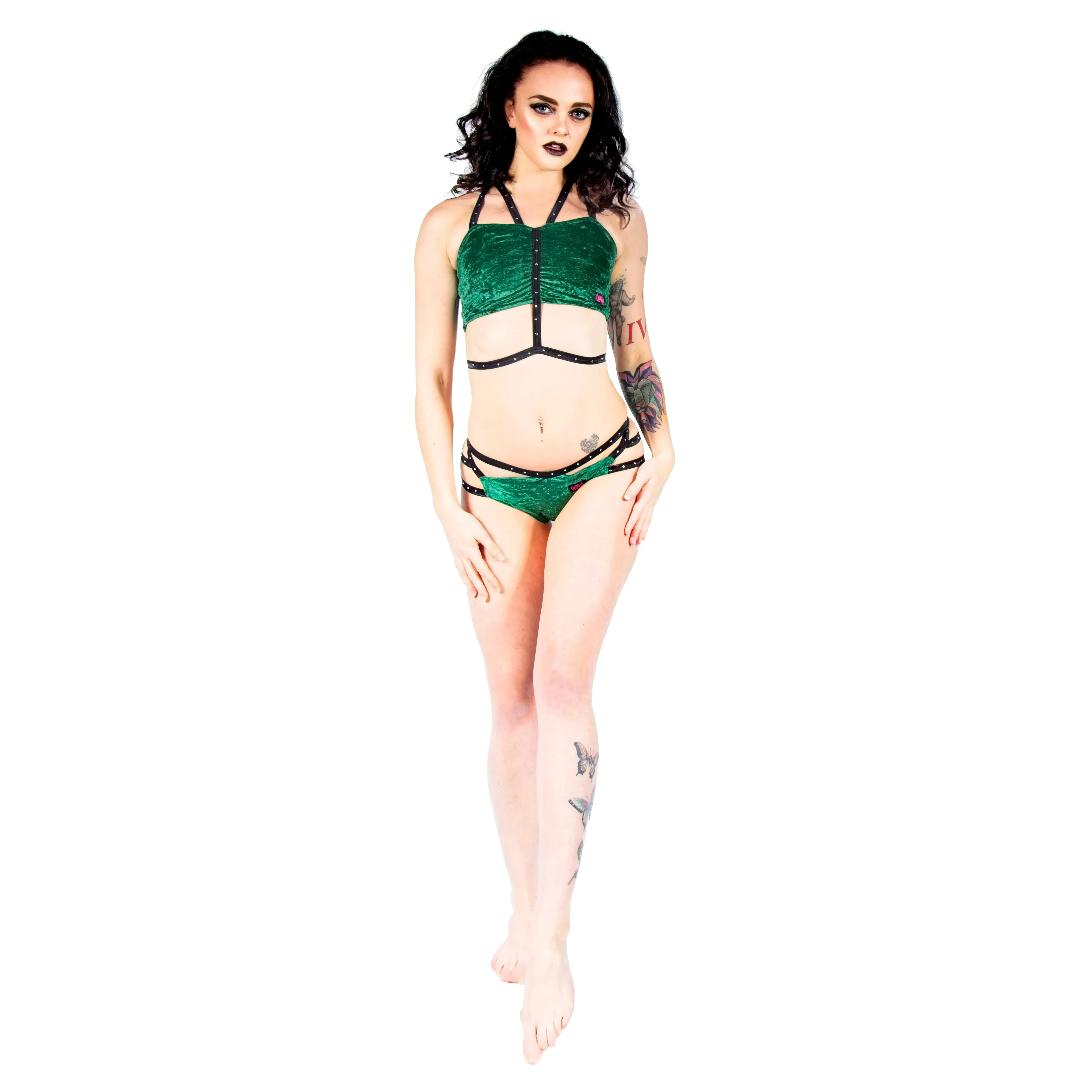 Velvet Angel Top - Forest Green