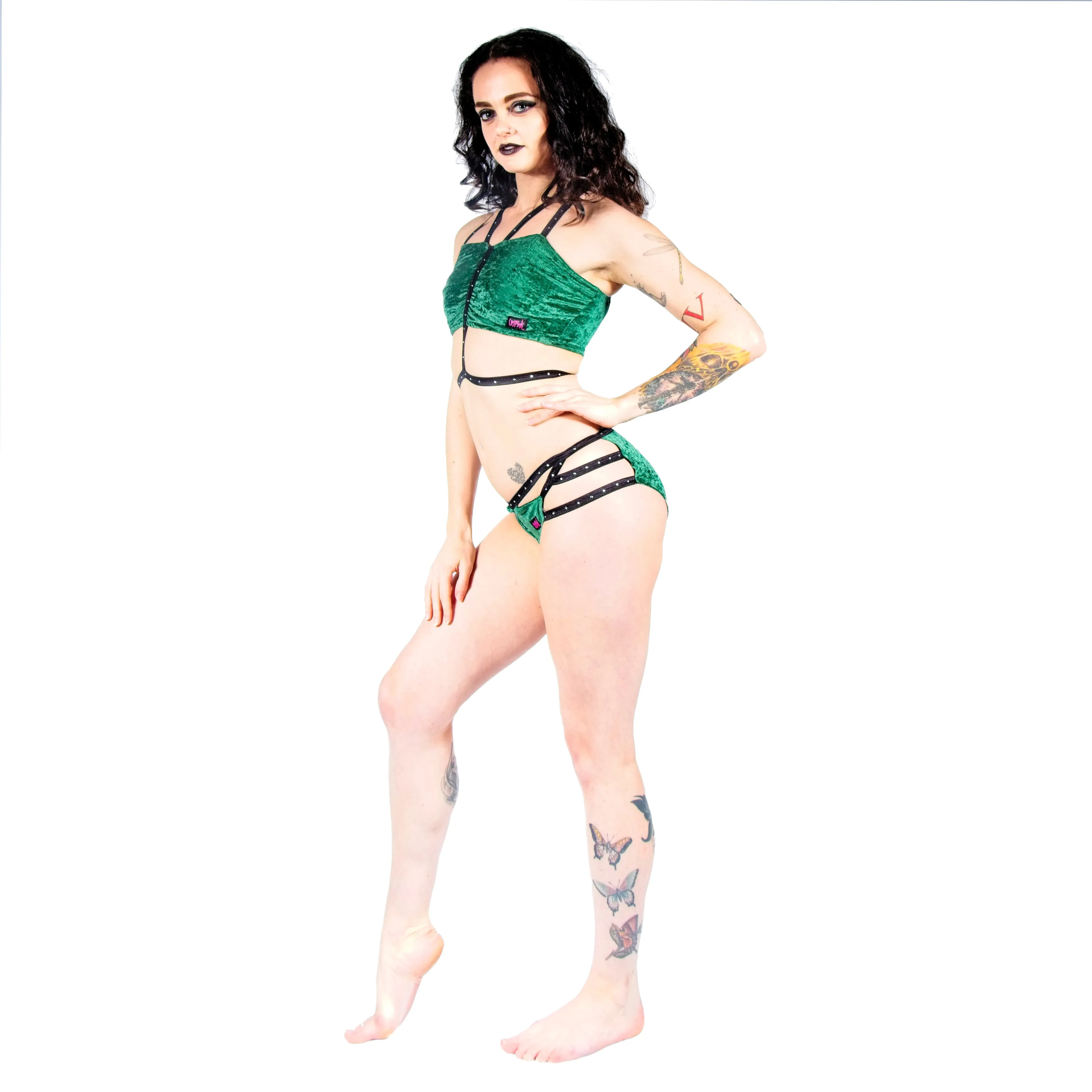 Velvet Angel Top - Forest Green
