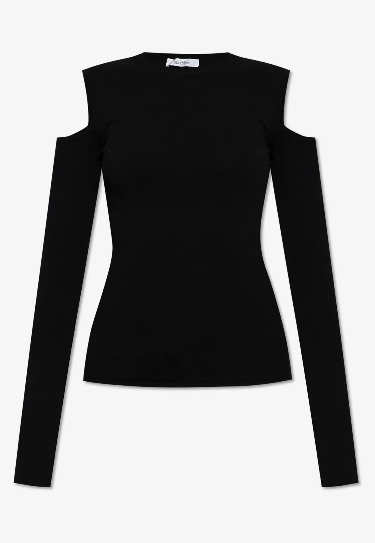 Vik Cold-Shoulders Ribbed Top