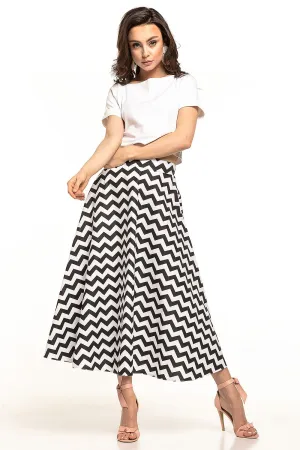 Vintaged Circle Midi Skirt