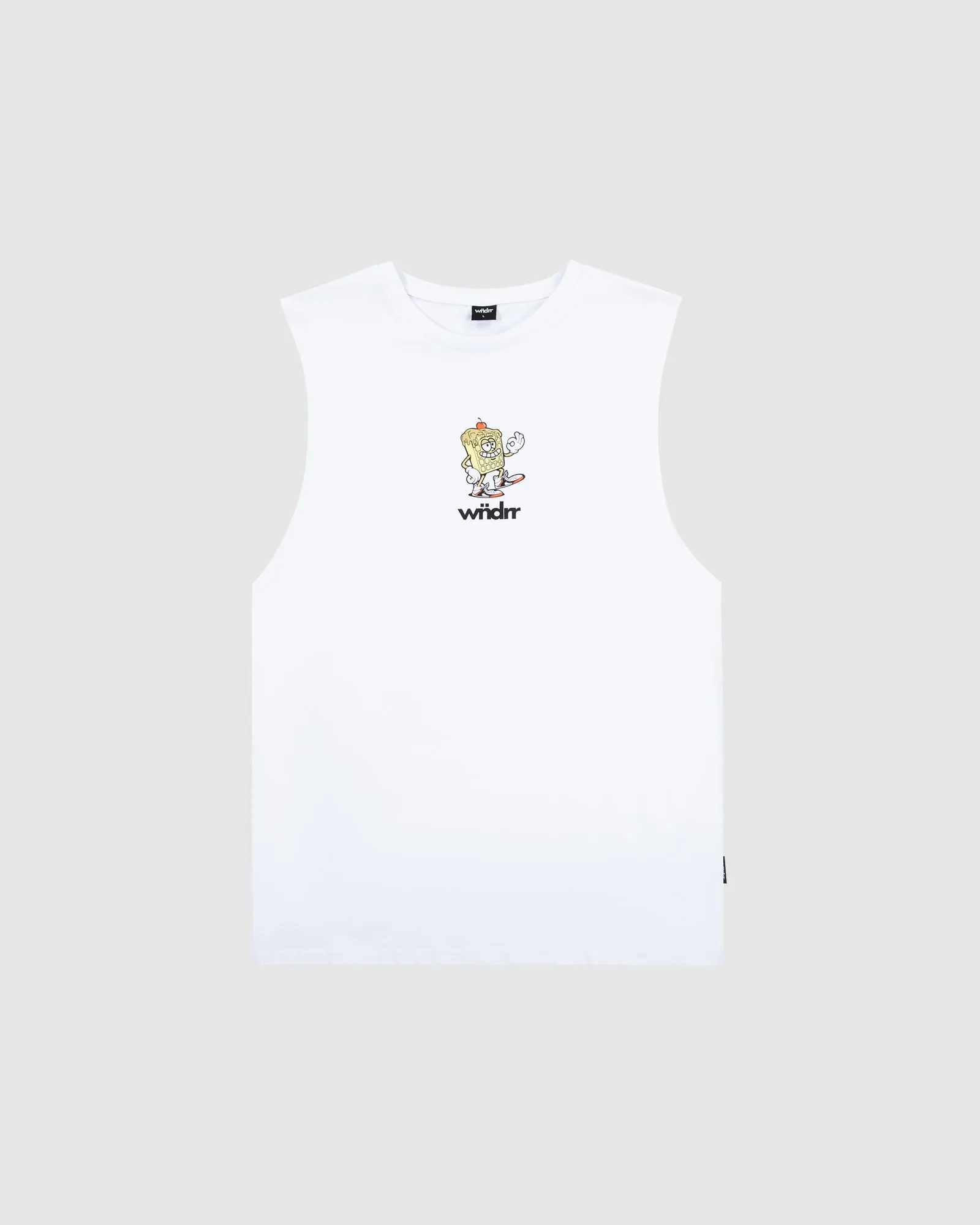 WAFFLE HOUSE MUSCLE TOP - WHITE