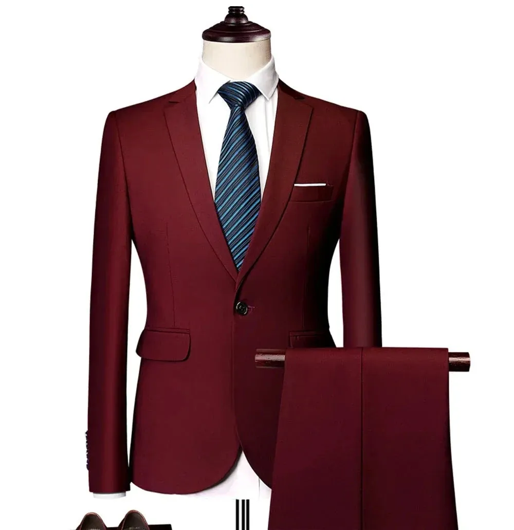 Wedding Blazer 2 Set Elegant Suit