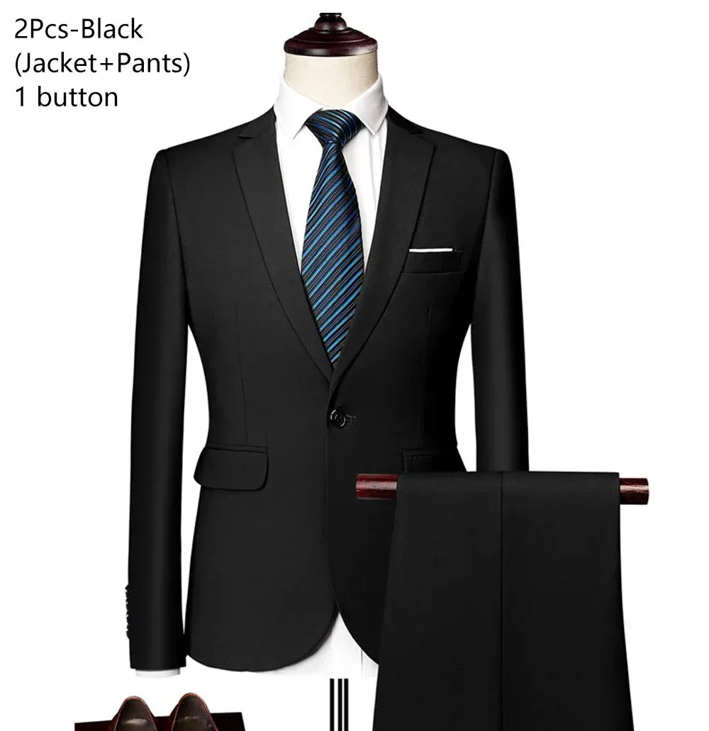 Wedding Blazer 2 Set Elegant Suit