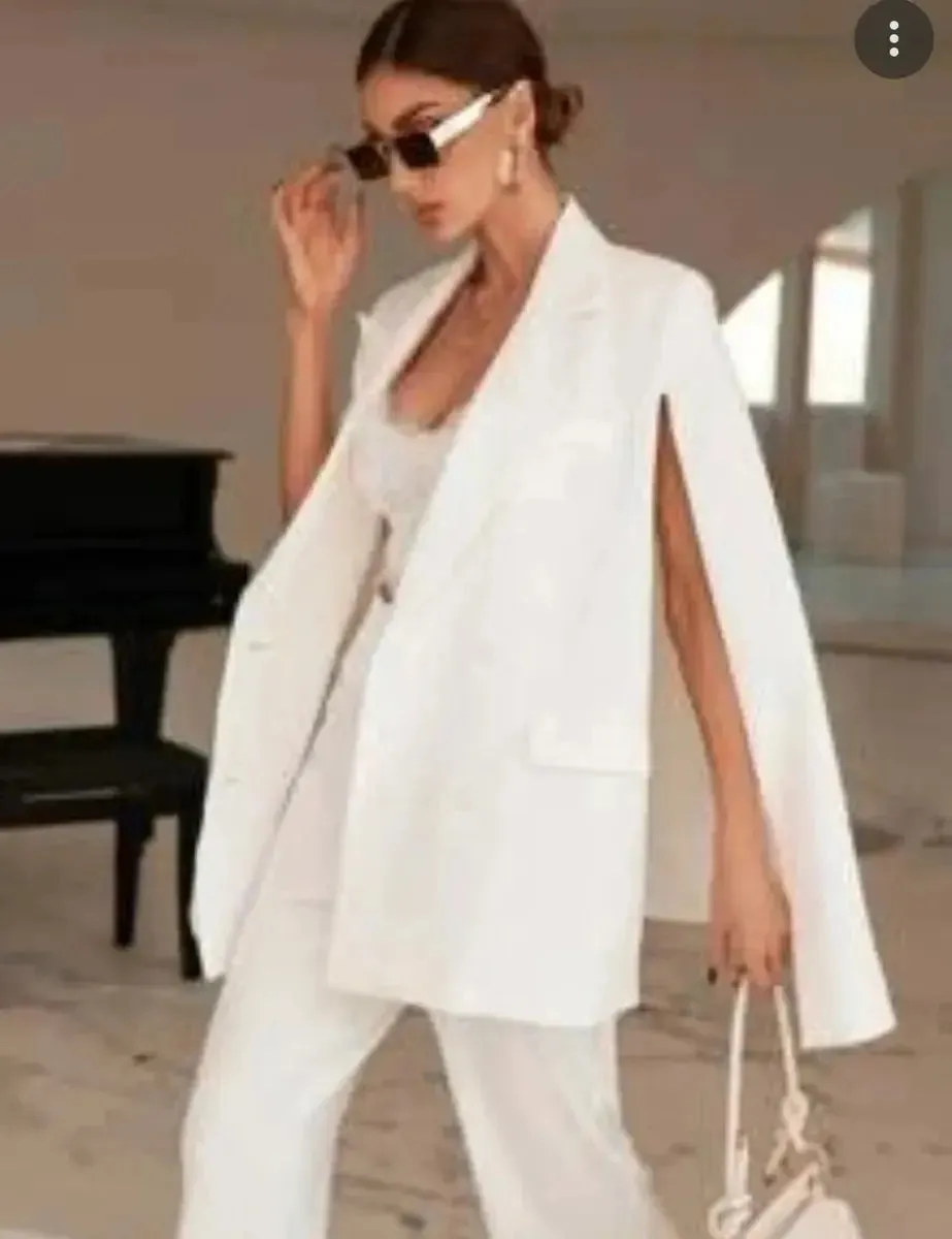 White Cape Blazer