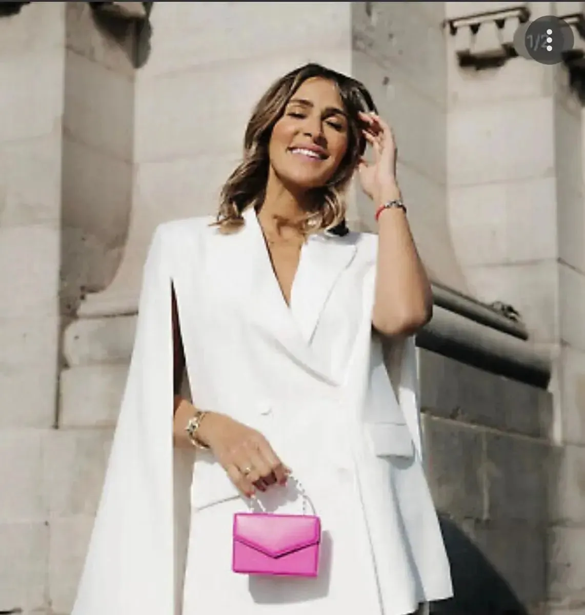 White Cape Blazer
