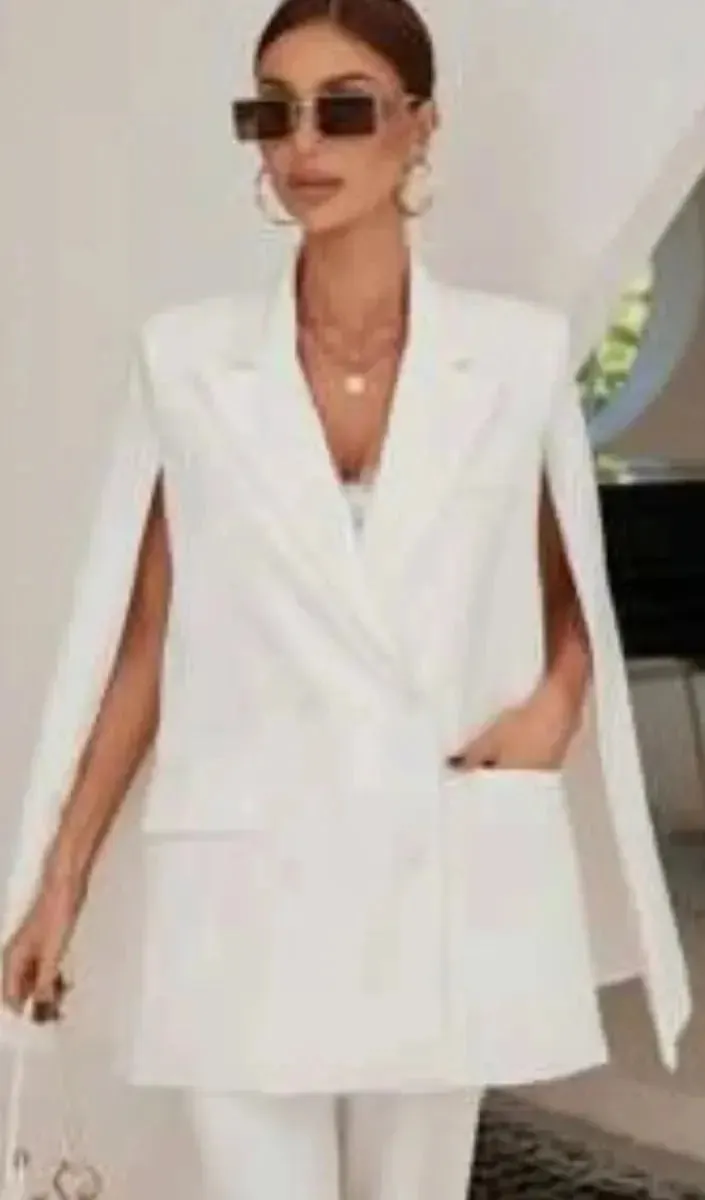 White Cape Blazer