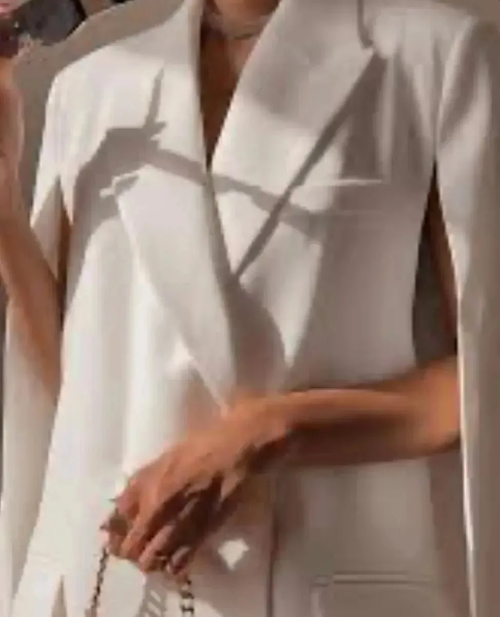 White Cape Blazer