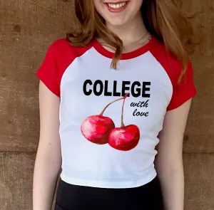 With Love Crop Baseball Tee