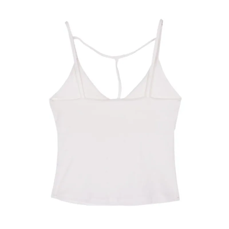 Women Clothes Tops Bandage Cami Tops Tight-fitting V-neck Sleeveless Tanks Crop Top Arrival