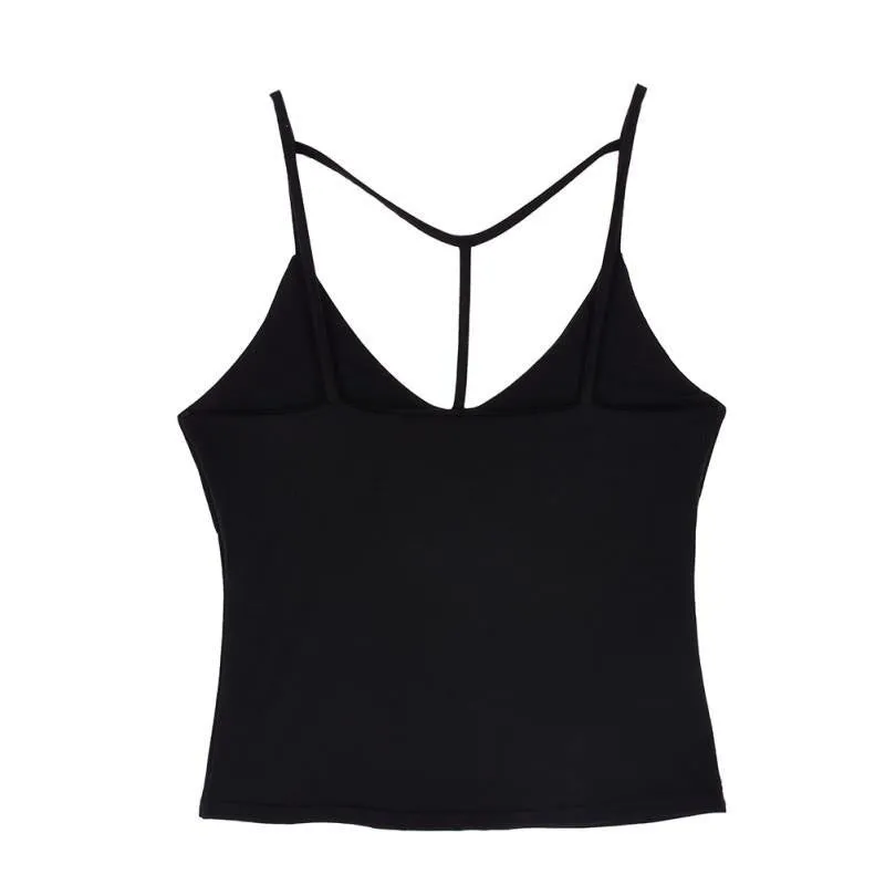 Women Clothes Tops Bandage Cami Tops Tight-fitting V-neck Sleeveless Tanks Crop Top Arrival