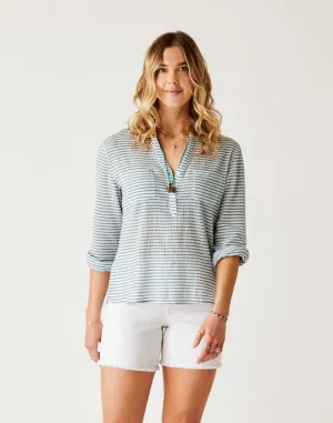Women's Dylan Gauze Shirt - Horizontal Stripe