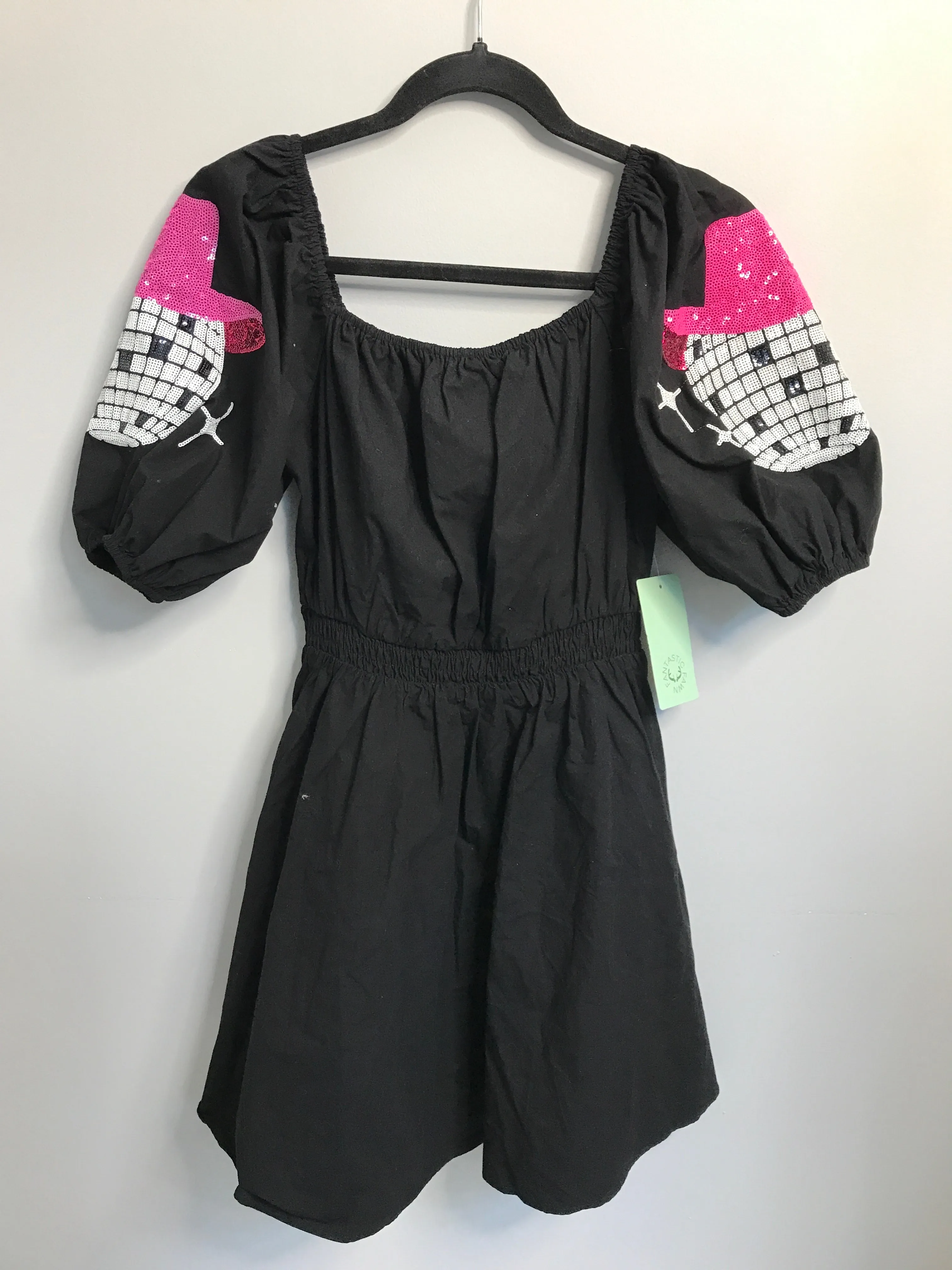 Womens Size Sm Misses Black Fantastic Fawn NWT Dress