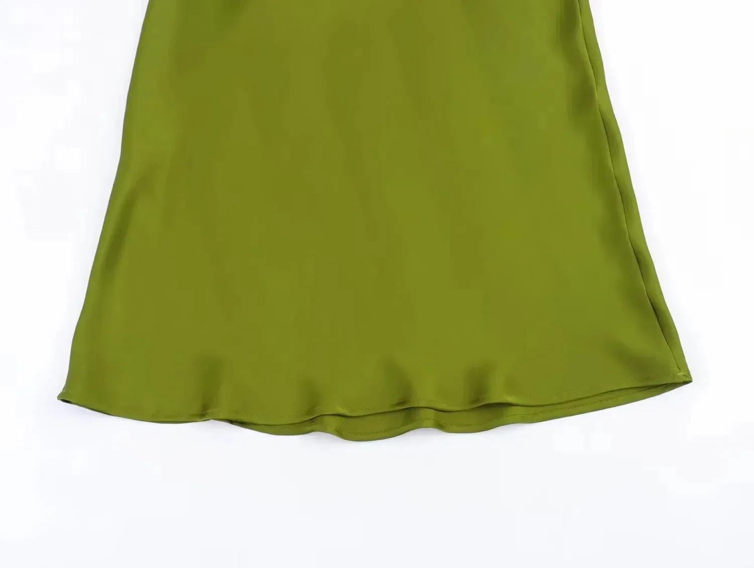 Women's Skirts Basic Satin Skirt High Waist Stylish Long Skirts Midi Chic And Elegan