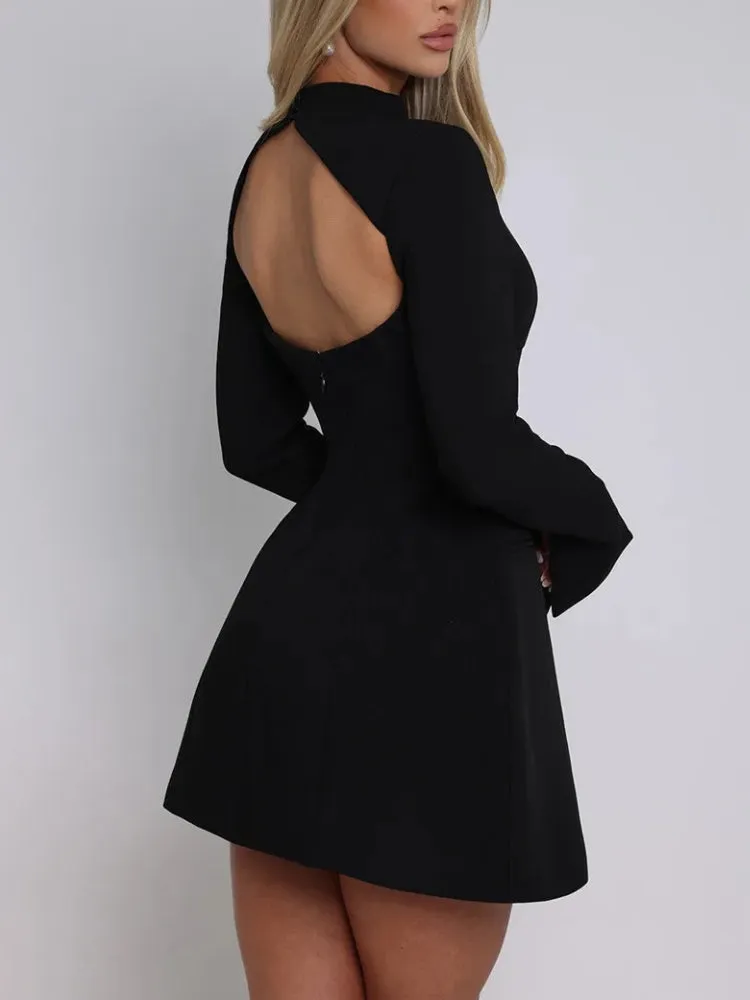 Y2K Open Back Mini Dress