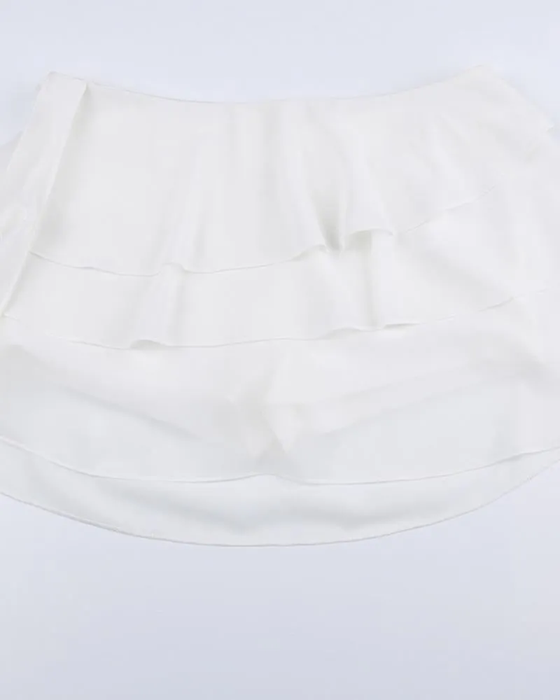 Yewborn Ruffle Layer Mini Skirt