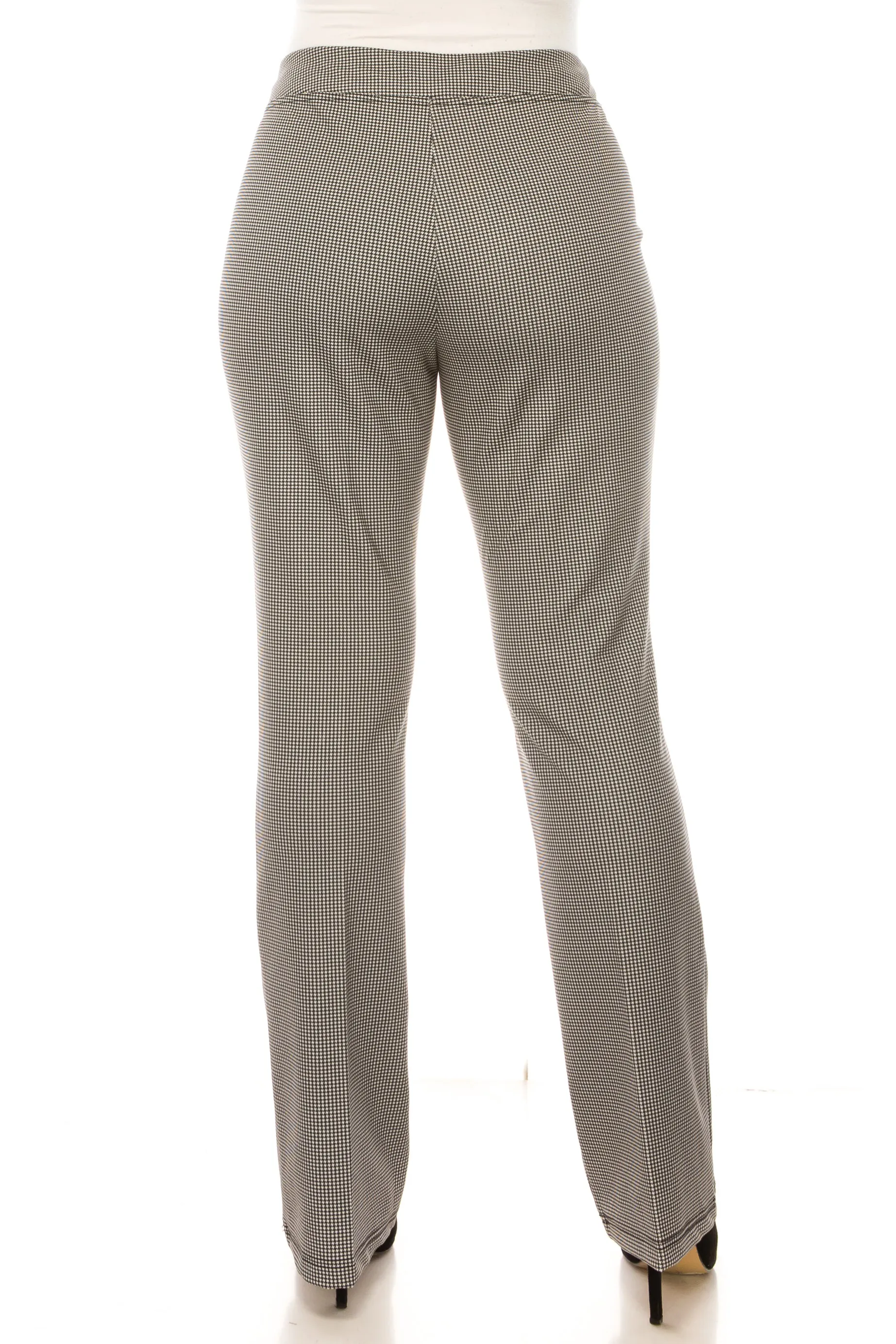 Zac & Rachel Houndstooth Print Boot Cut Pants